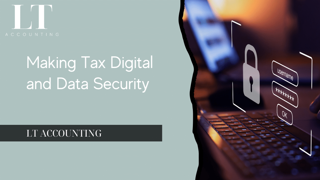 Illustration of a data security symbolising data protection in the context of Making Tax Digital (MTD) compliance.